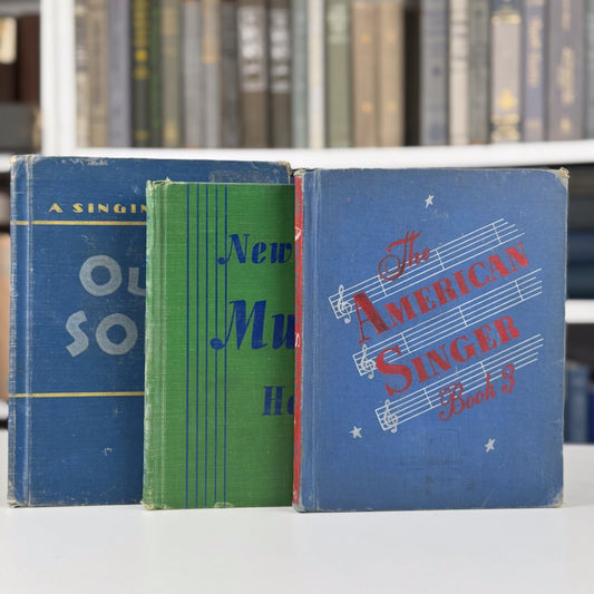 Vintage Music School Book Bundle - Pretty Old Books