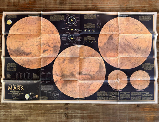 Vintage National Geographic Maps, Choose One - Pretty Old Books