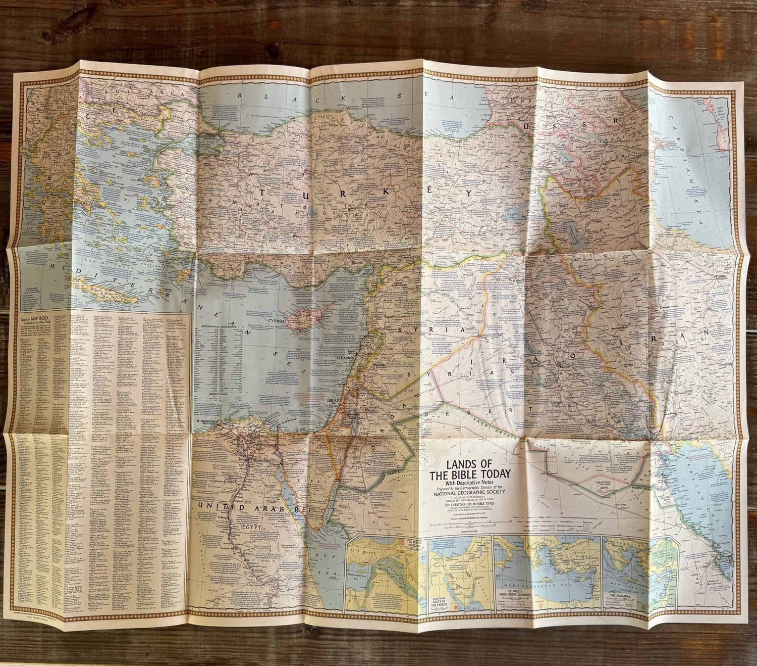 Vintage National Geographic Maps, Choose One - Pretty Old Books