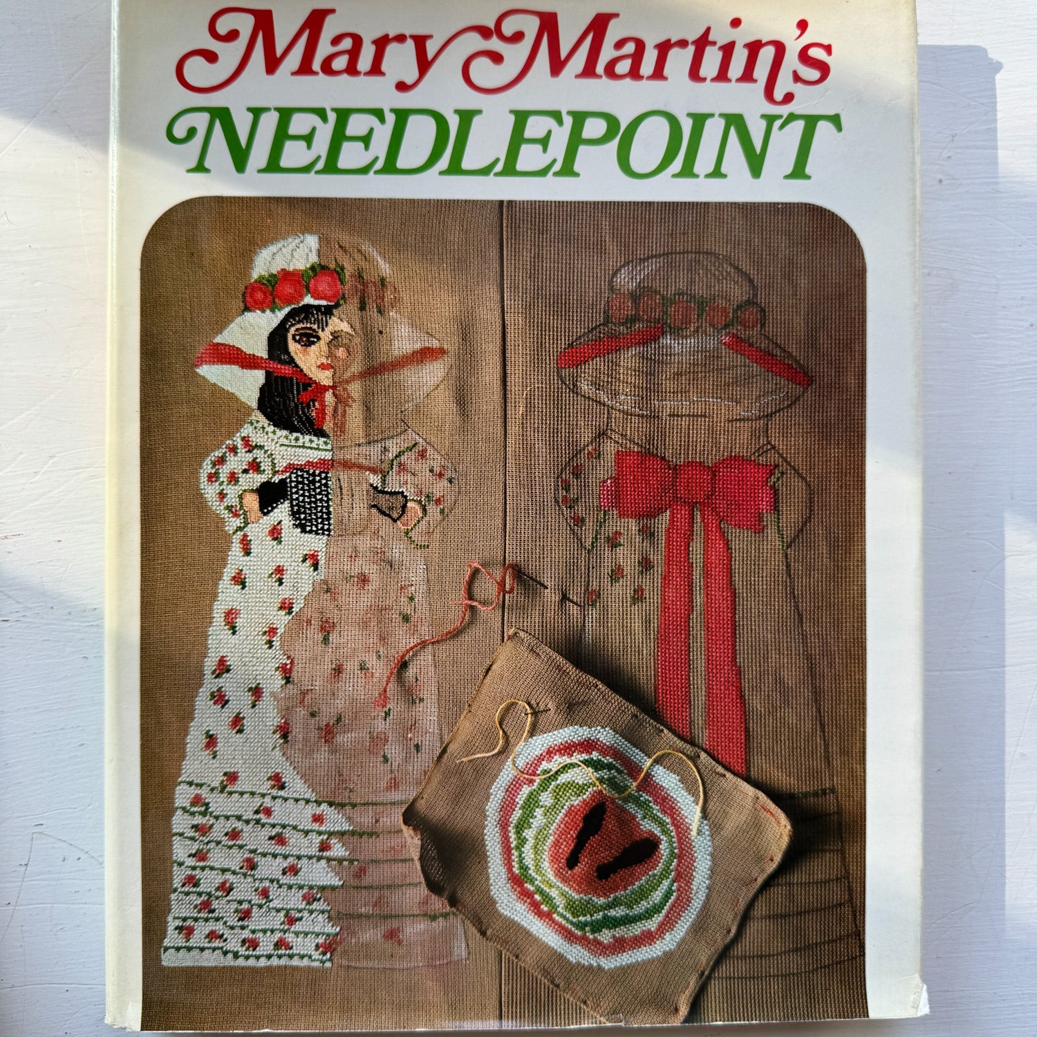 Vintage Needlepoint Coffee Table Book Bundle - Pretty Old Books