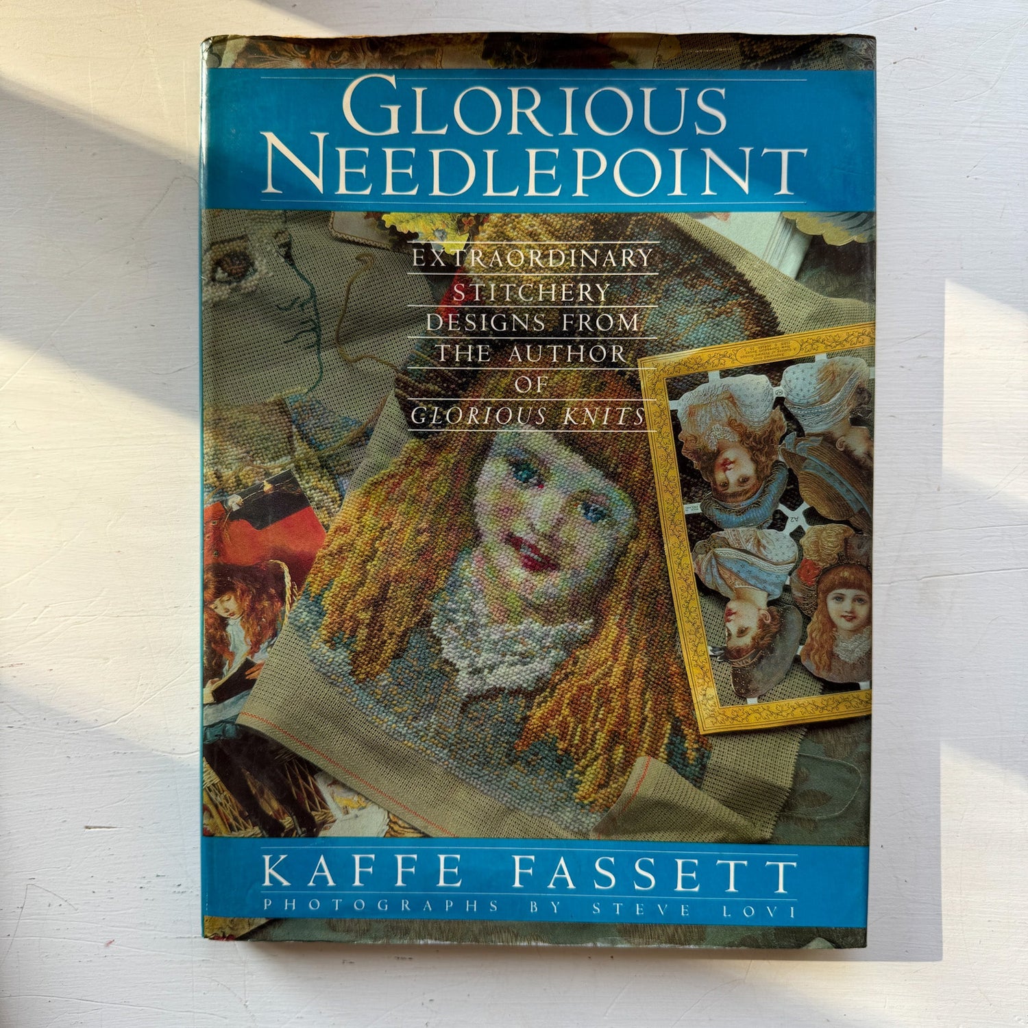 Vintage Needlepoint Coffee Table Book Bundle - Pretty Old Books