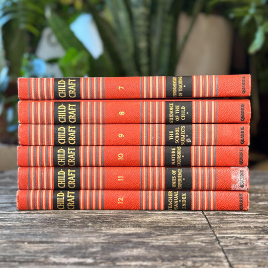 Vintage Partial Childcraft Set for Teachers, 1940 - Pretty Old Books