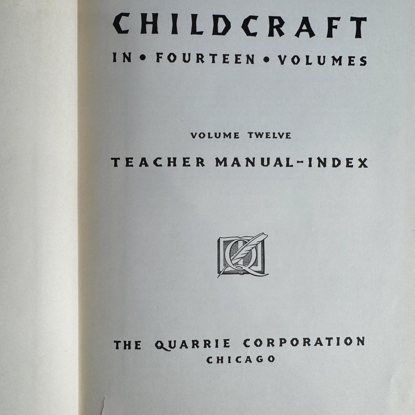 Vintage Partial Childcraft Set for Teachers, 1940 - Pretty Old Books