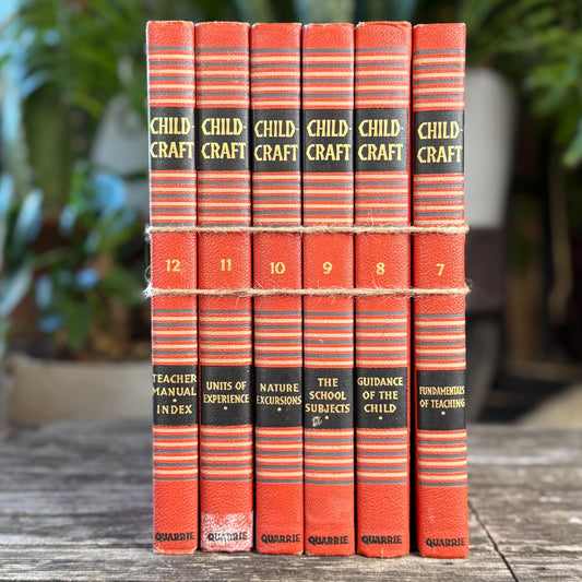 Vintage Partial Childcraft Set for Teachers, 1940 - Pretty Old Books