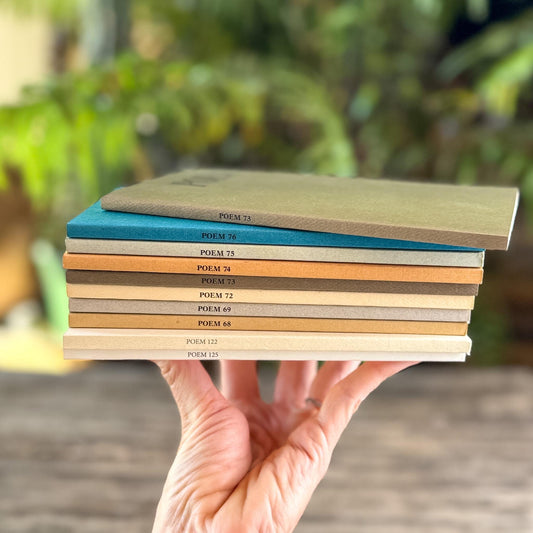 Vintage Poem Magazine Bundle in Earthy Neutral Shades - Pretty Old Books