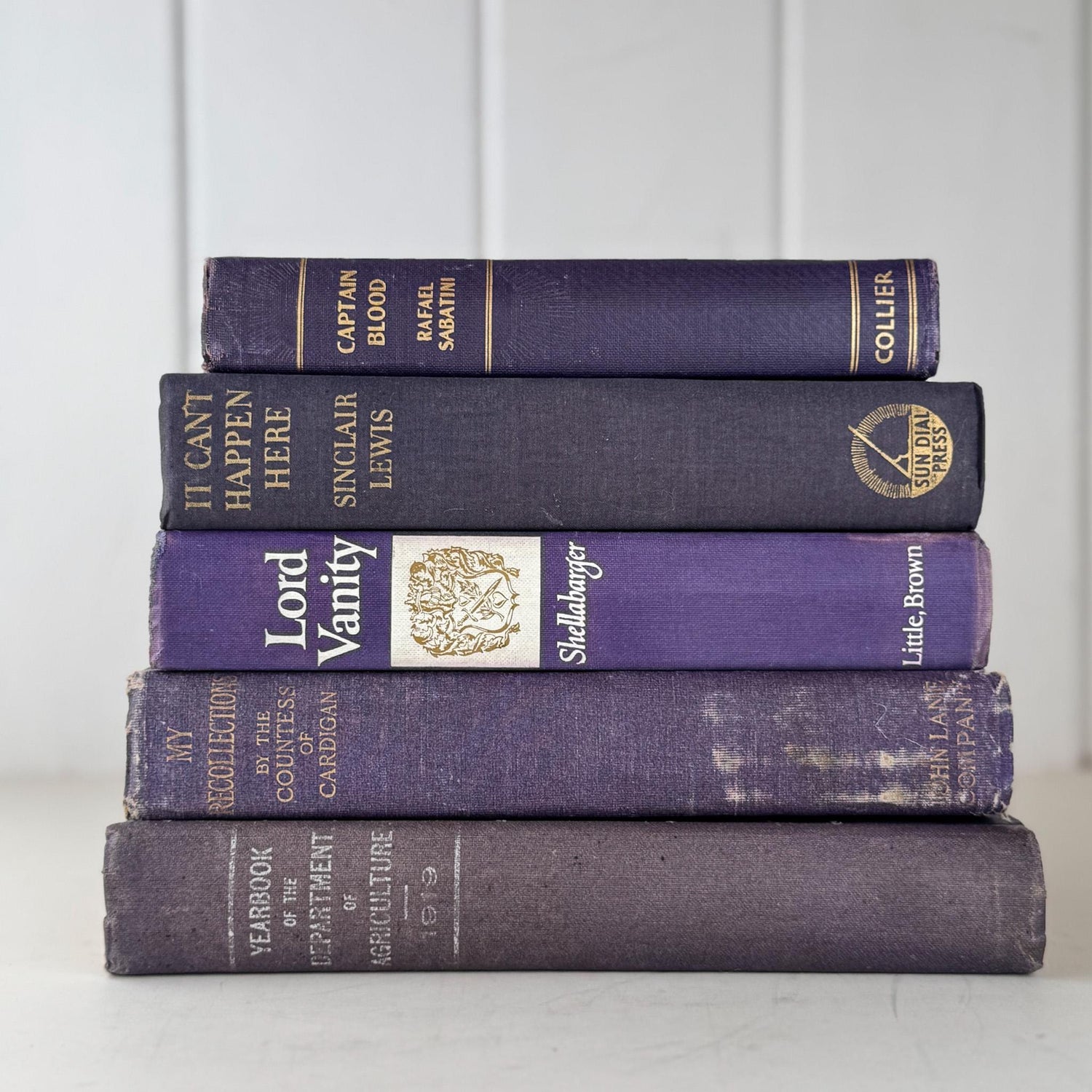 Pink And Purple Vintage Book Bundles