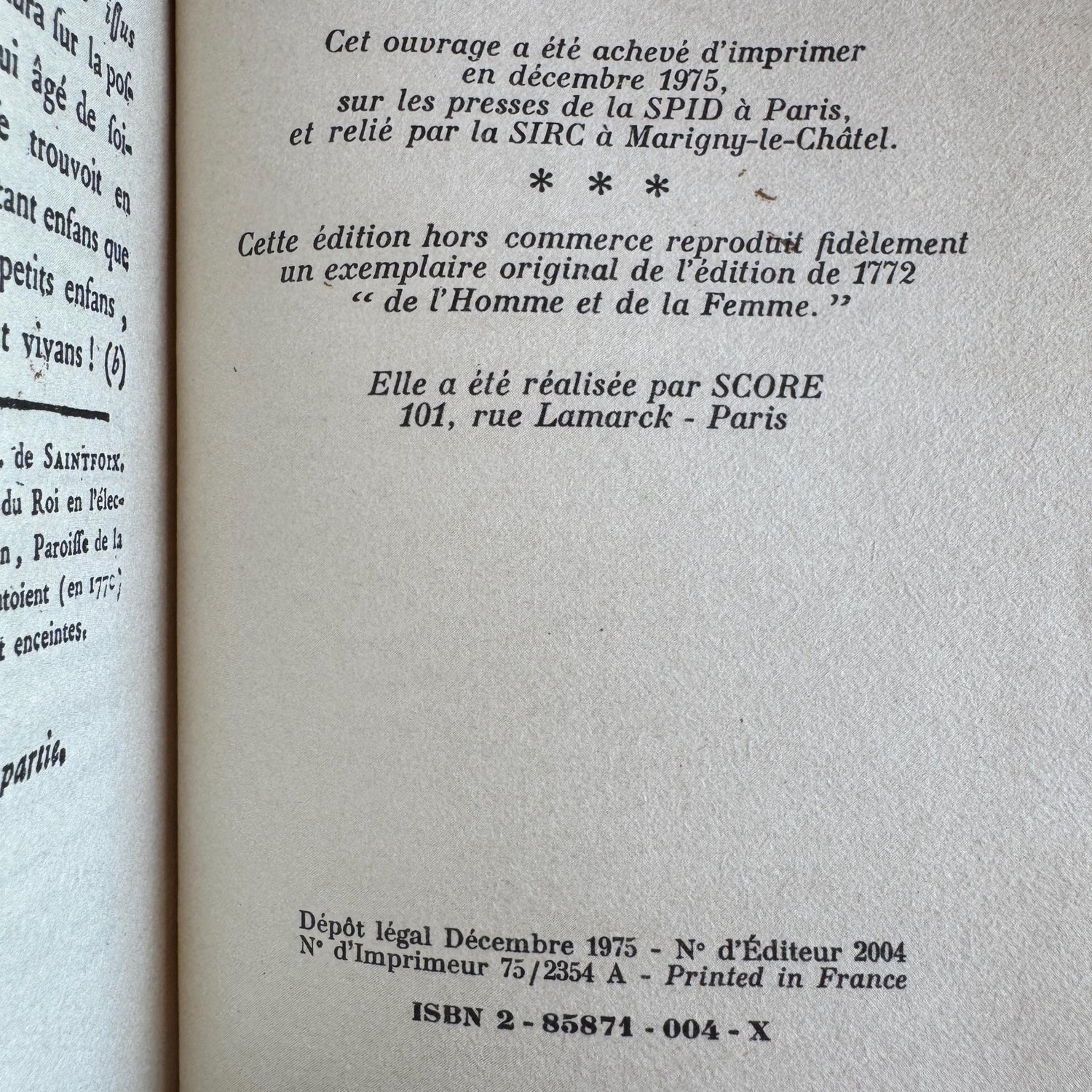Vintage Reprint of 18th-Century French Marriage and Sex Book Set, De l'Homme et de la Femme, 1772 - Pretty Old Books