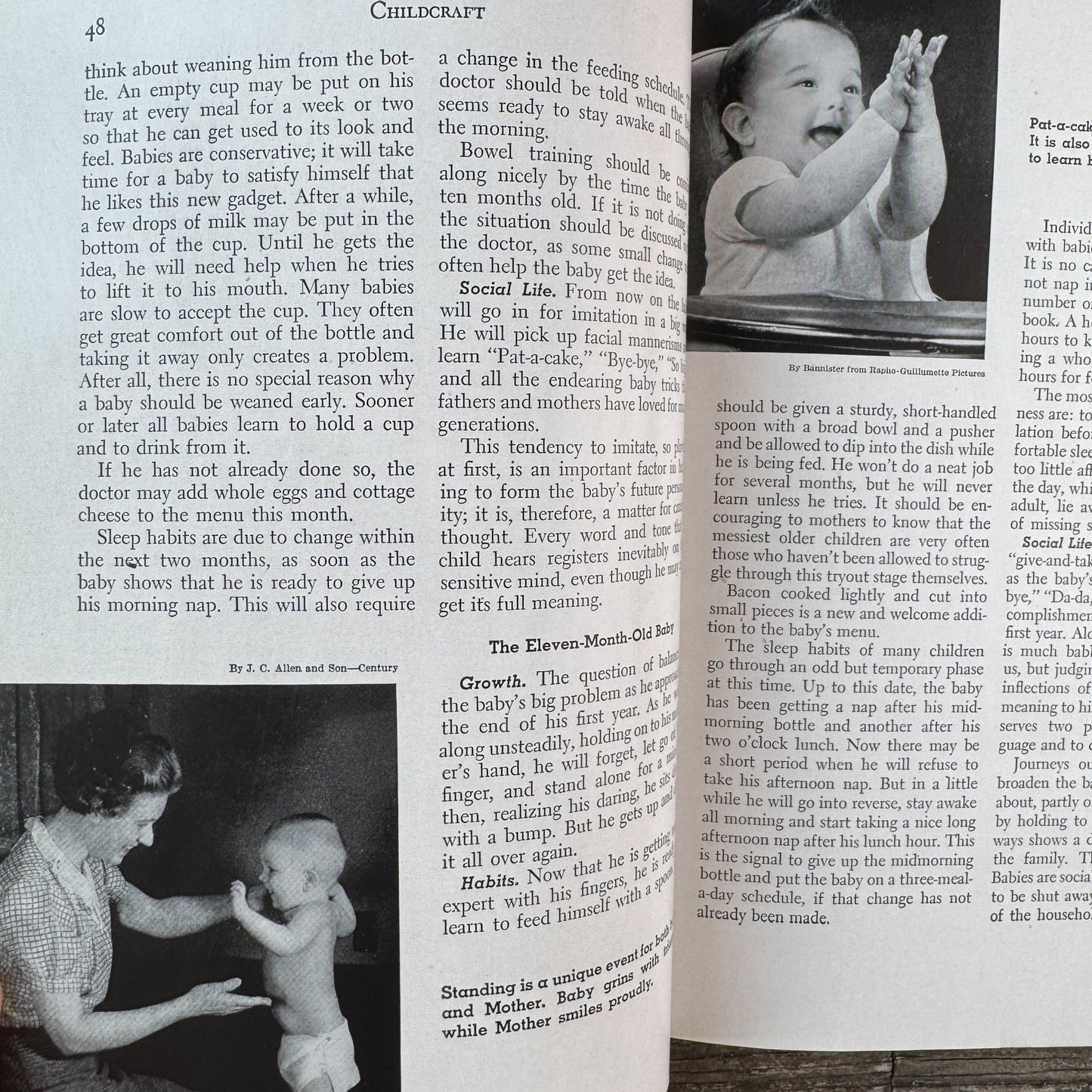 Vintage Set of 2 Orange Childcraft Books, 1947 - Pretty Old Books