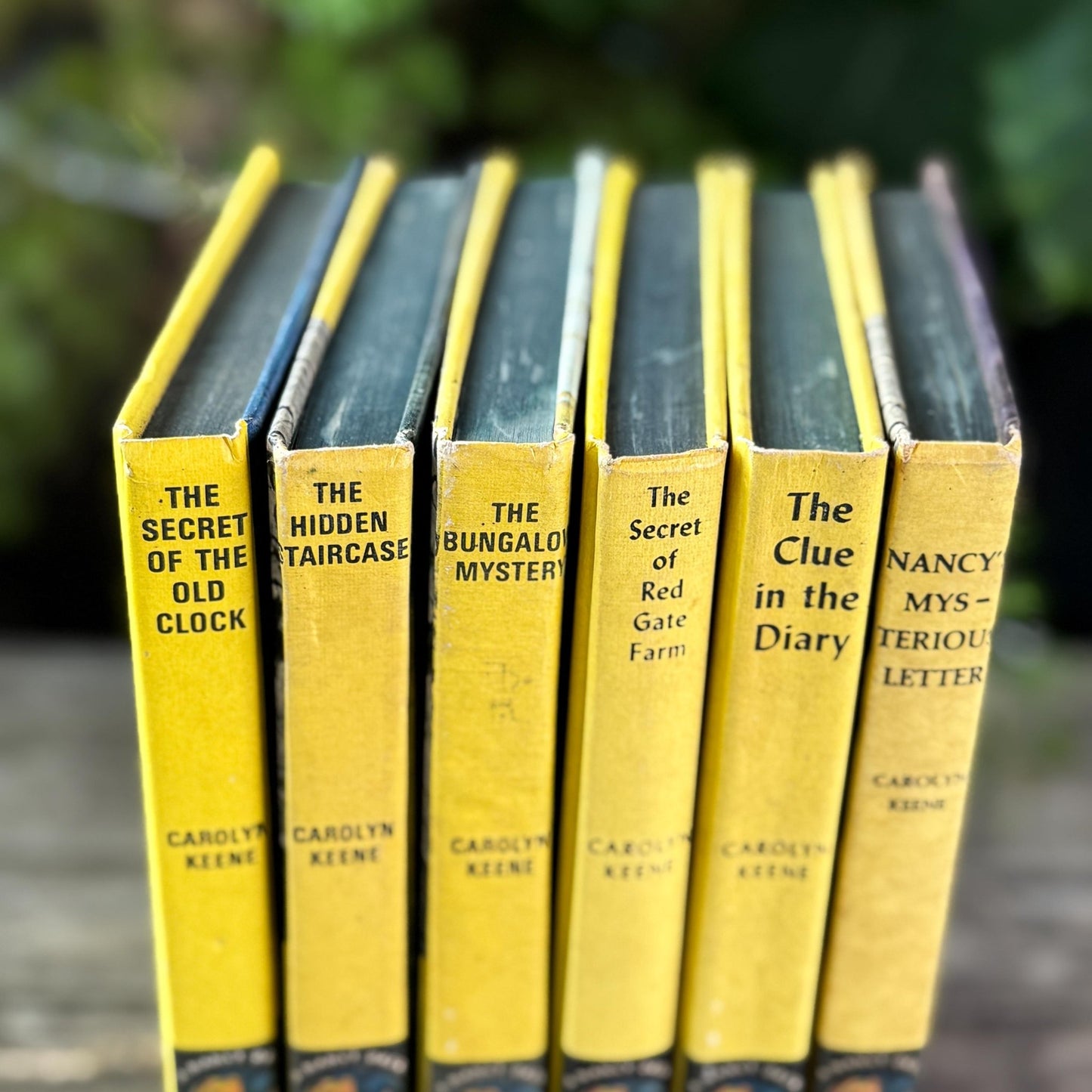 Vintage Yellow Nancy Drew Books, Classic Stories for Girl's Room Decor - Pretty Old Books
