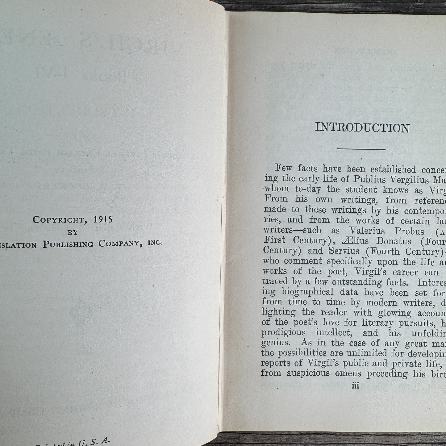 Virgil's Aeneid, Books 1-6, T.A. Buckley (trans.), 1915 - Pretty Old Books