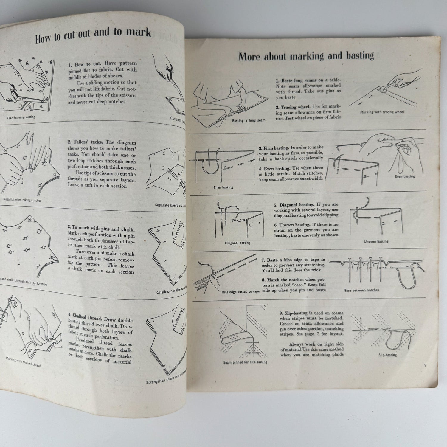 Vogue's Book of Smart Dressmaking, Paperback 1943, War Time Edition (Copy) - Pretty Old Books