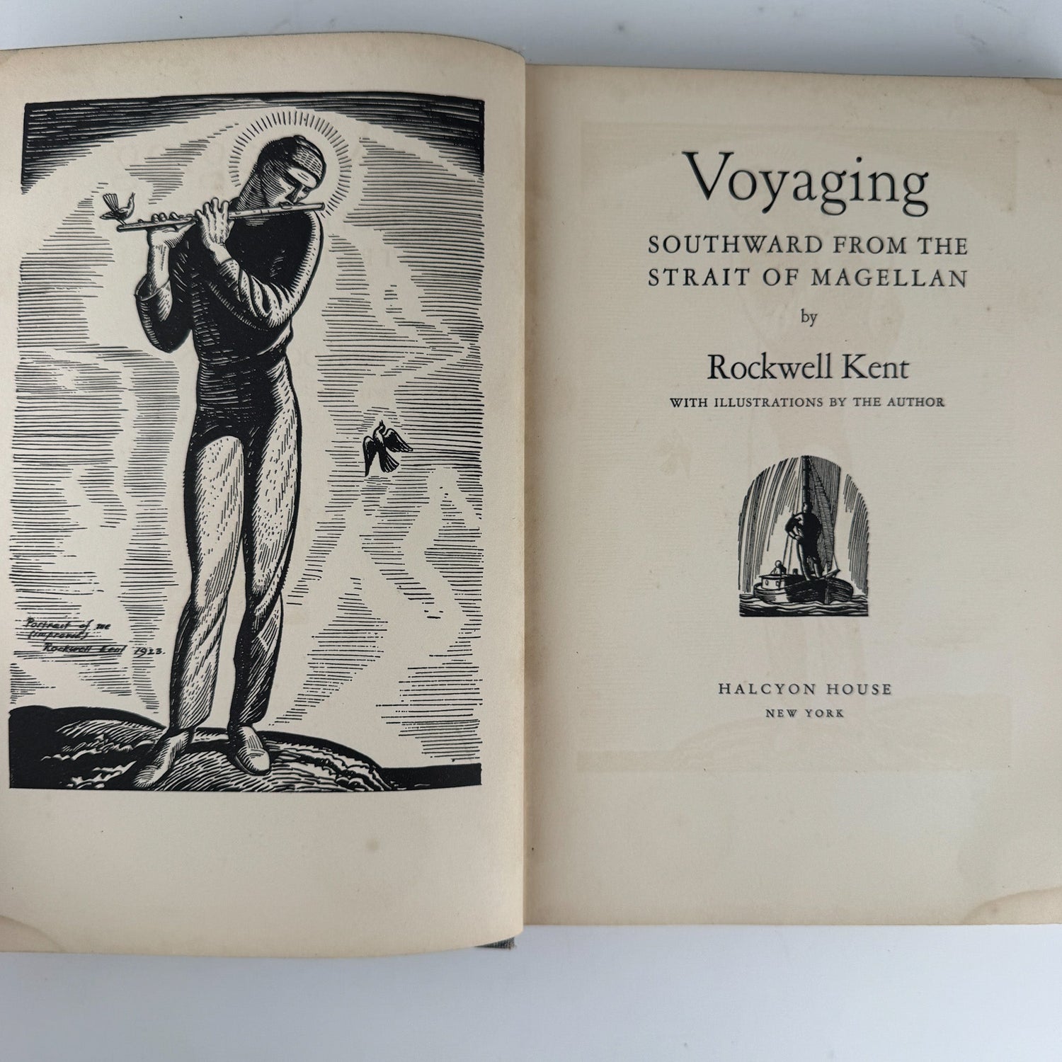 Voyaging Southward From The Strait of Magellan, Rockwell Kent, 1924, 4th Printing - Pretty Old Books