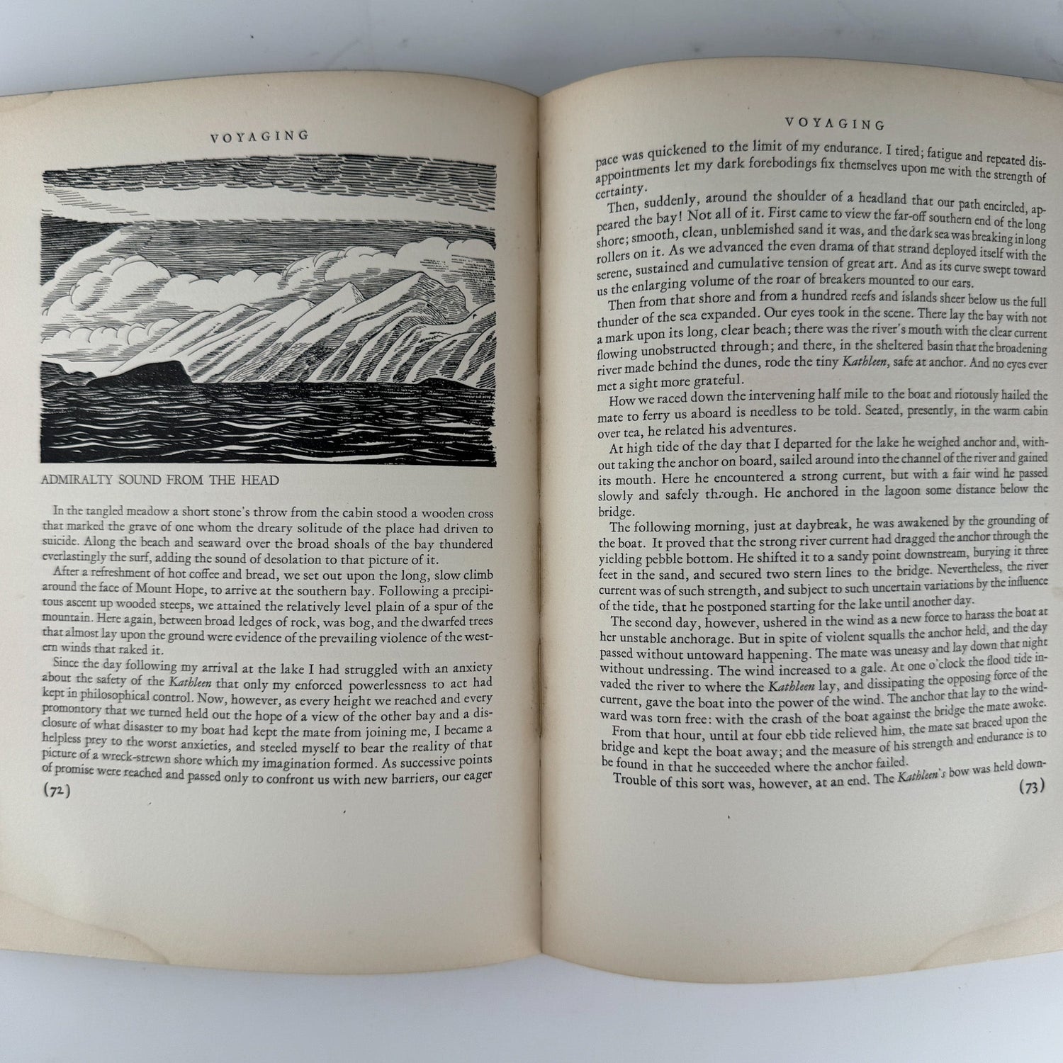 Voyaging Southward From The Strait of Magellan, Rockwell Kent, 1924, 4th Printing - Pretty Old Books