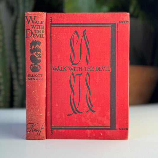Walk With the Devil, Elliott Arnold, 1950 First Edition, Crime Thriller - Pretty Old Books