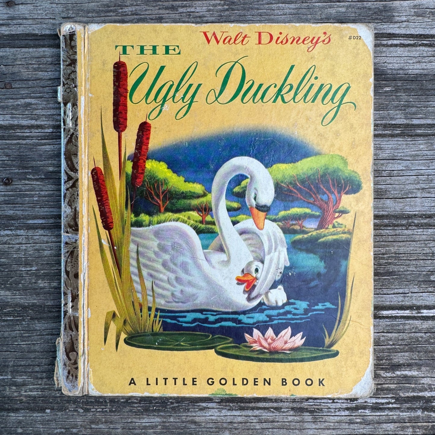 Walt Disney’s The Ugly Duckling , Little Golden Book, 1952, "A" - Pretty Old Books