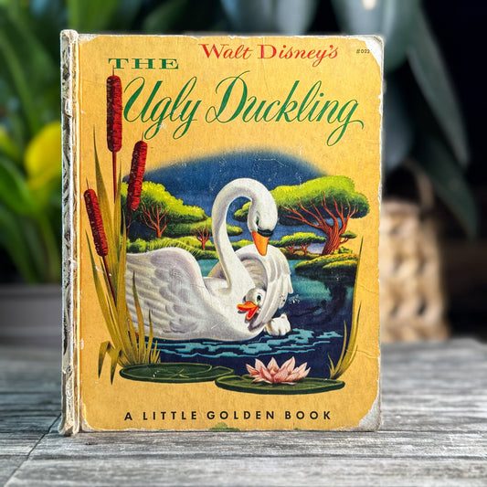 Walt Disney’s The Ugly Duckling , Little Golden Book, 1952, "A" - Pretty Old Books