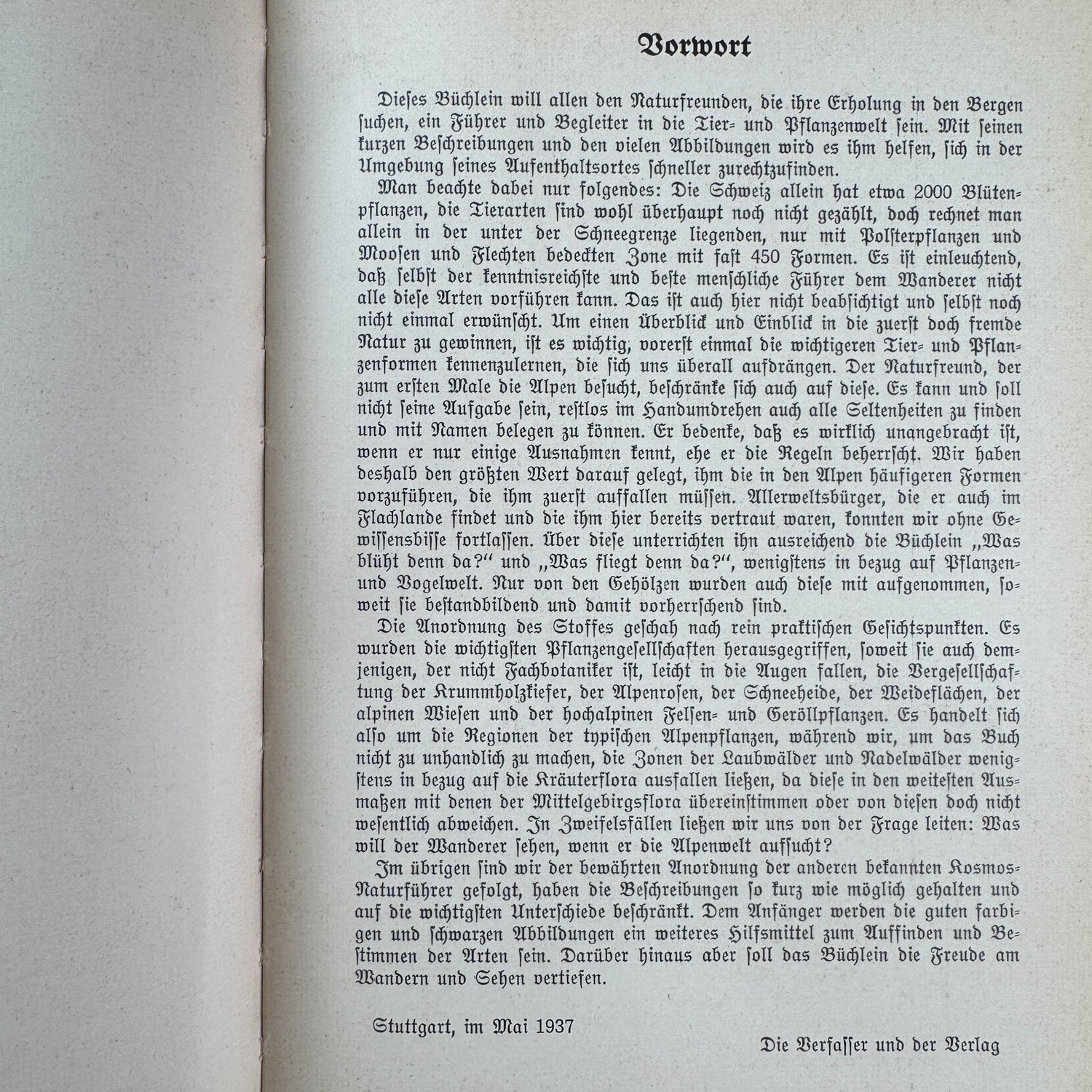 Was find ich in den Alpen? Identification Guide to Alpine Plants & Animals (1937) - Pretty Old Books
