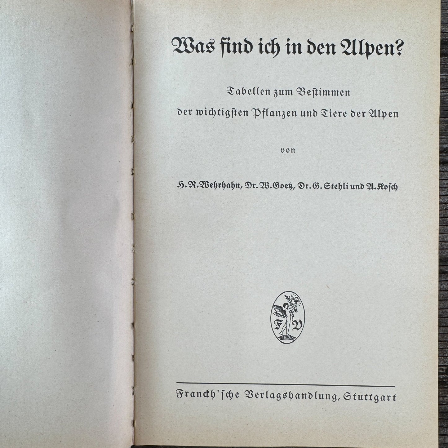 Was find ich in den Alpen? Identification Guide to Alpine Plants & Animals (1937) - Pretty Old Books