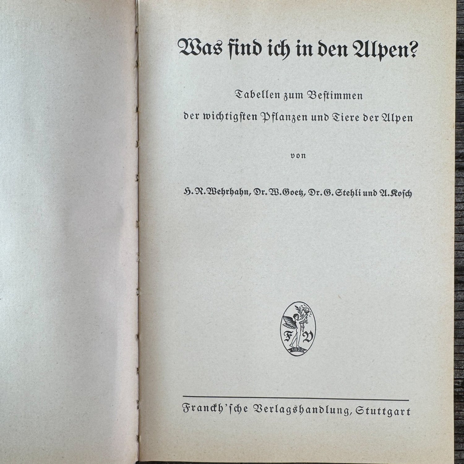 Was find ich in den Alpen? Identification Guide to Alpine Plants & Animals (1937) - Pretty Old Books