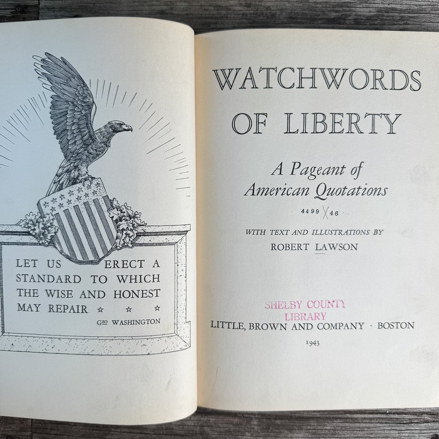 Watch-Words of Liberty, Robert Lawson, 1943 - Pretty Old Books