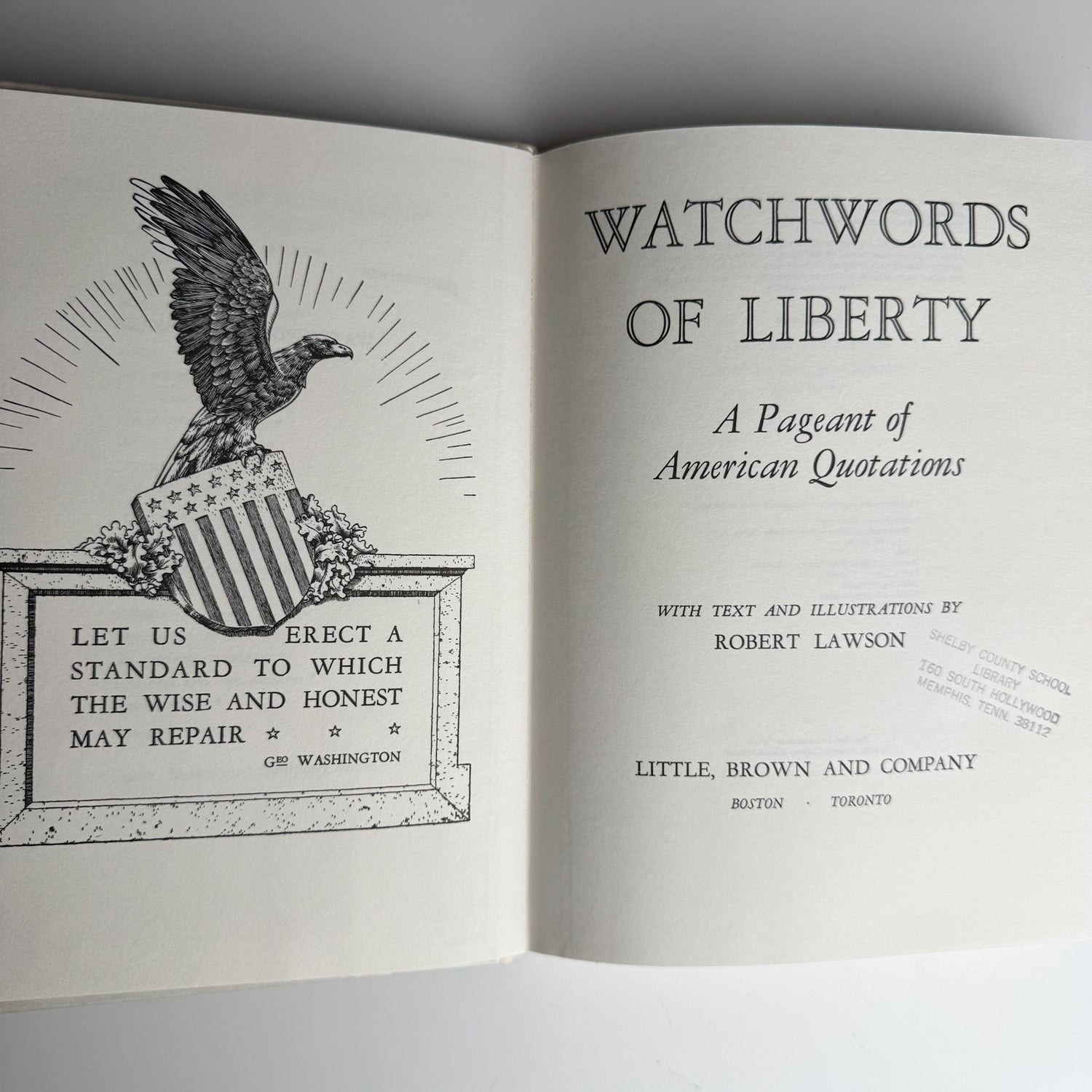 Watchwords of Liberty by Robert Lawson, 1986 - Pretty Old Books
