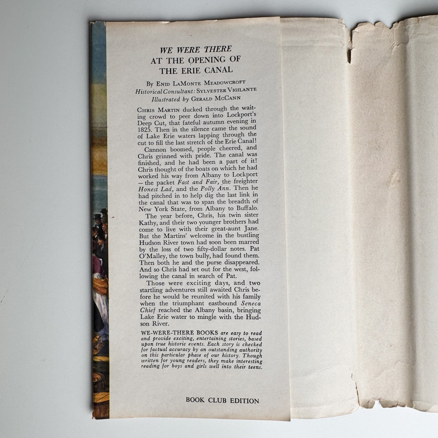 We Were There at the Opening of the Erie Canal by Enid Lamonte Meadowcroft (1958) - Pretty Old Books