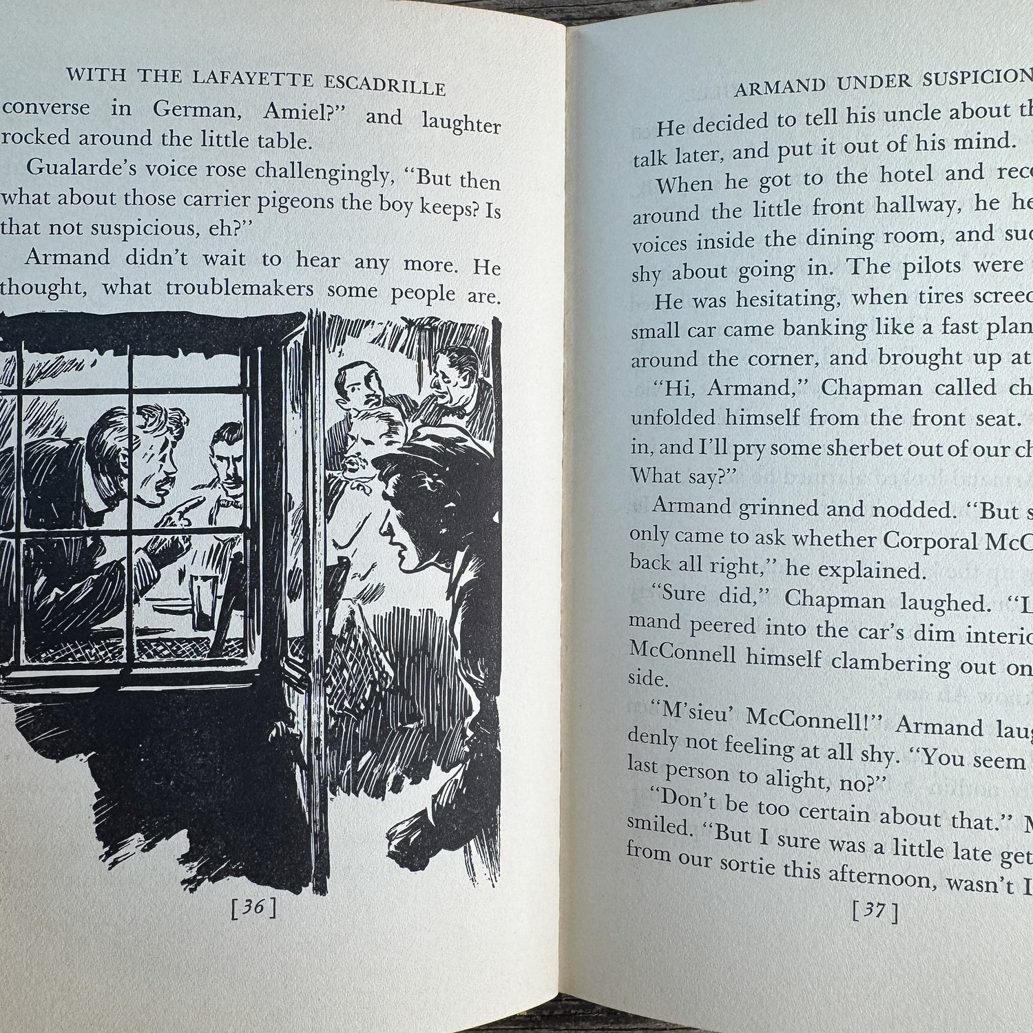 We Were There with the Lafayette Escadrille, Clayton Knight and K. S. Knight, 1961 - Pretty Old Books