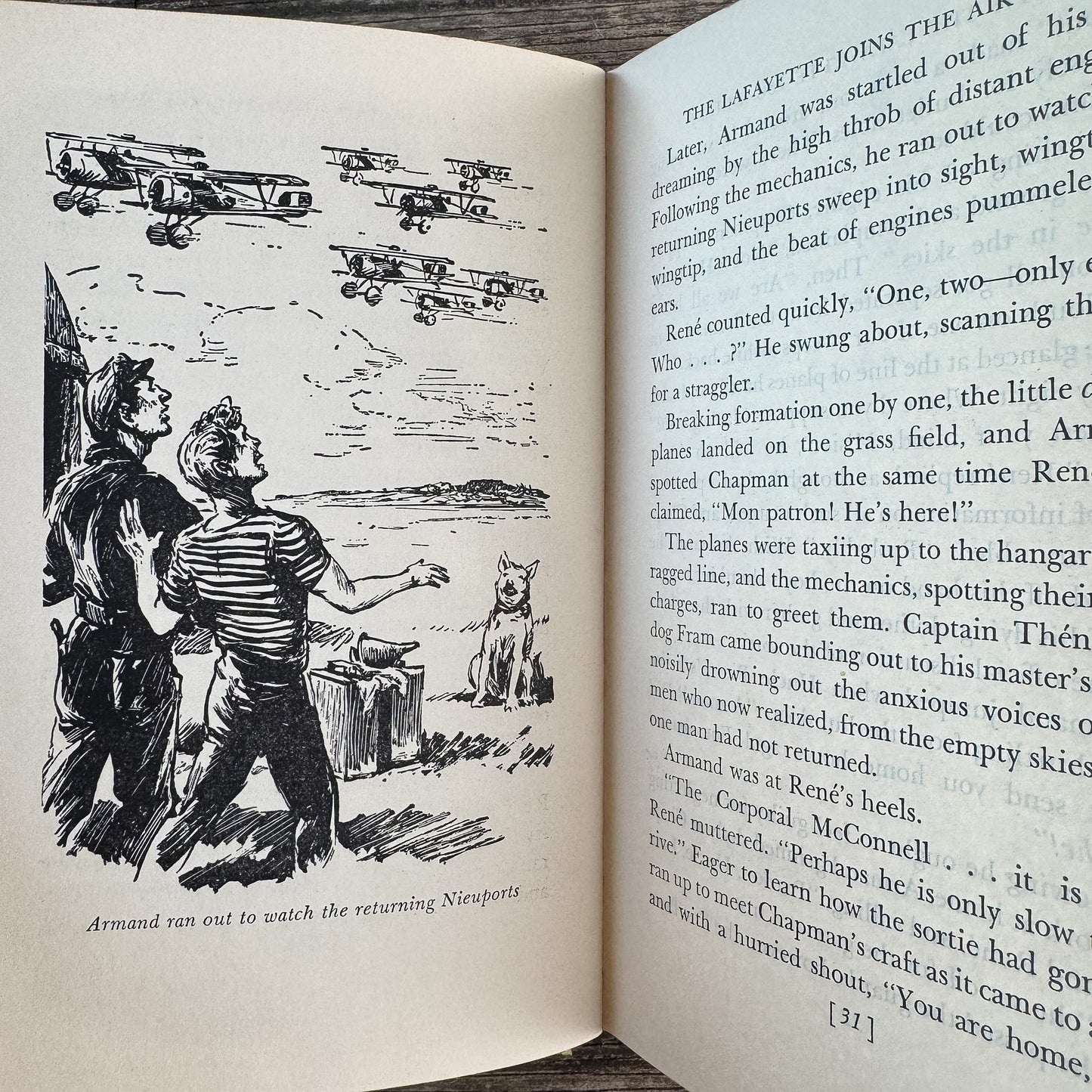 We Were There with the Lafayette Escadrille, Clayton Knight and K. S. Knight, 1961 - Pretty Old Books