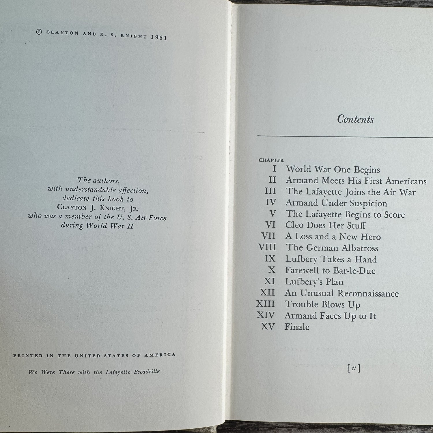 We Were There with the Lafayette Escadrille, Clayton Knight and K. S. Knight, 1961 - Pretty Old Books