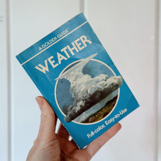 Weather: A Golden Guide 1987 Paperback Blue - Pretty Old Books