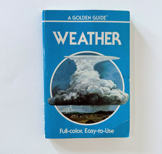 Weather: A Golden Guide 1987 Paperback Blue - Pretty Old Books