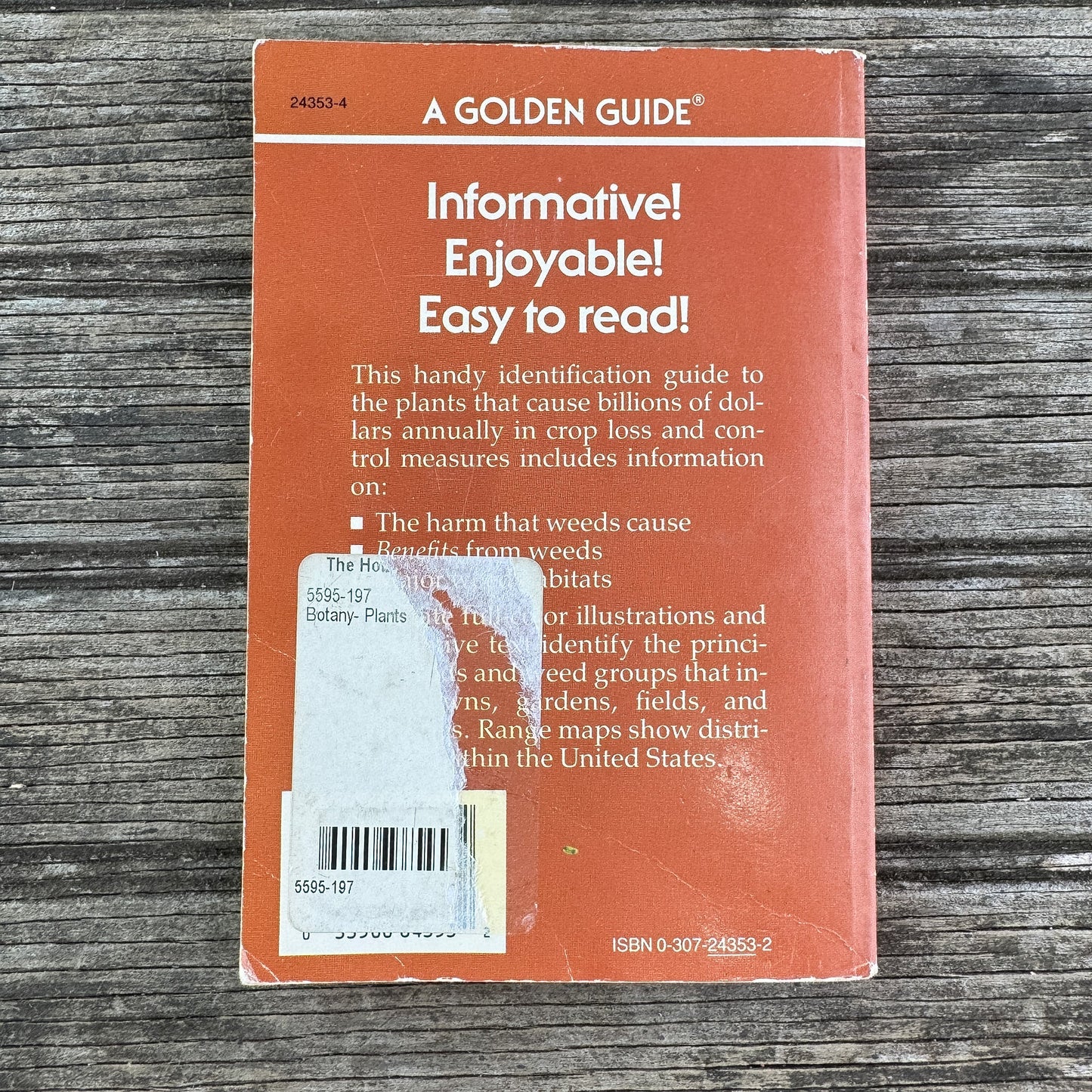 Weeds, A Golden Guide, 1987 - Pretty Old Books