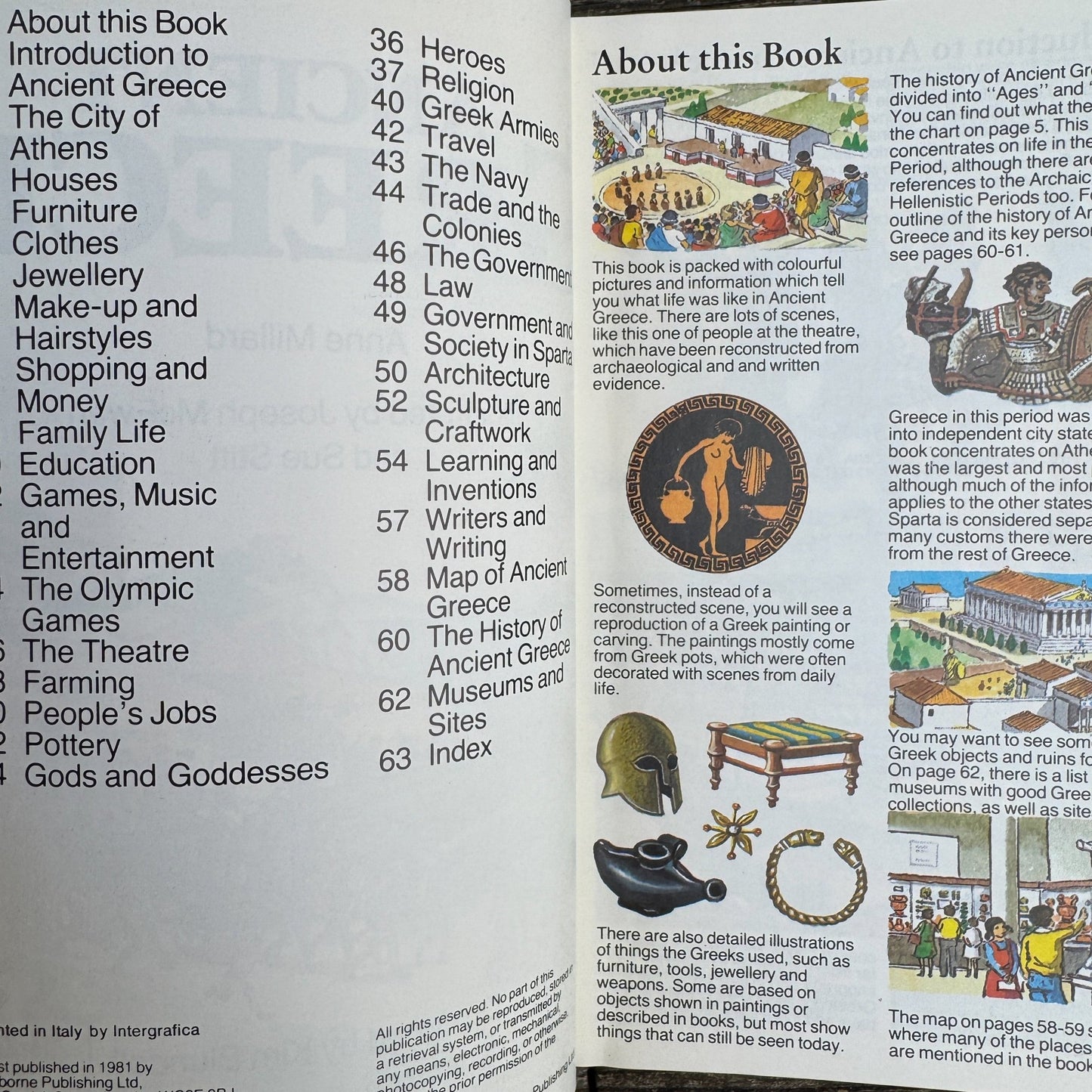 Welcome to Ancient Greece, Welcome to Ancient Rome, Passport Books 1981 - Pretty Old Books