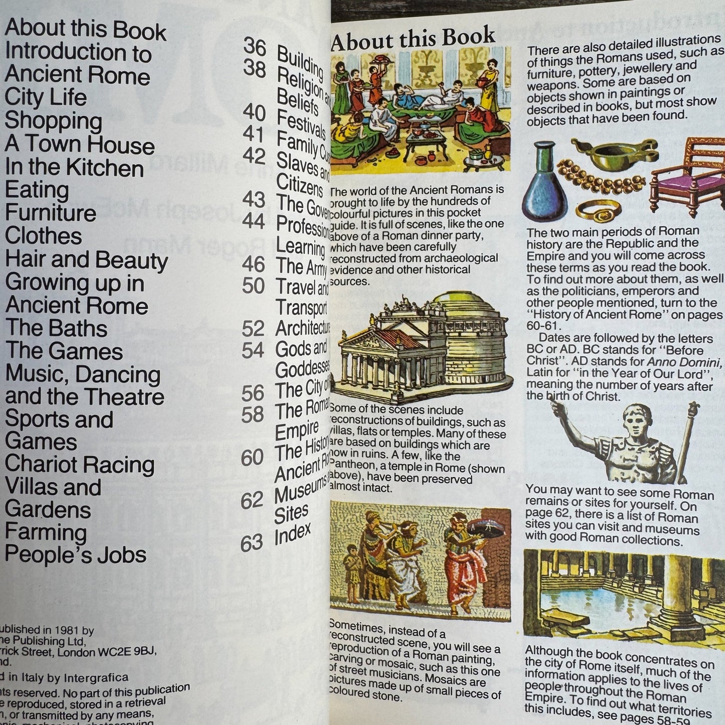 Welcome to Ancient Greece, Welcome to Ancient Rome, Passport Books 1981 - Pretty Old Books