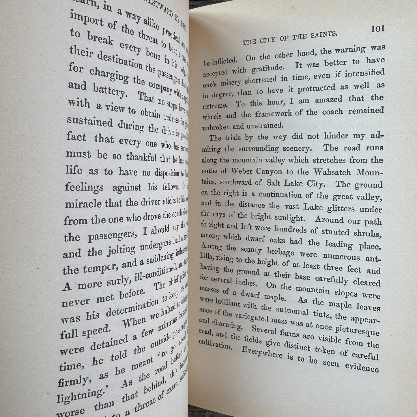 Westward By Rail, 1870s Railroad Journal, 1974 Edition Hardcover - Pretty Old Books