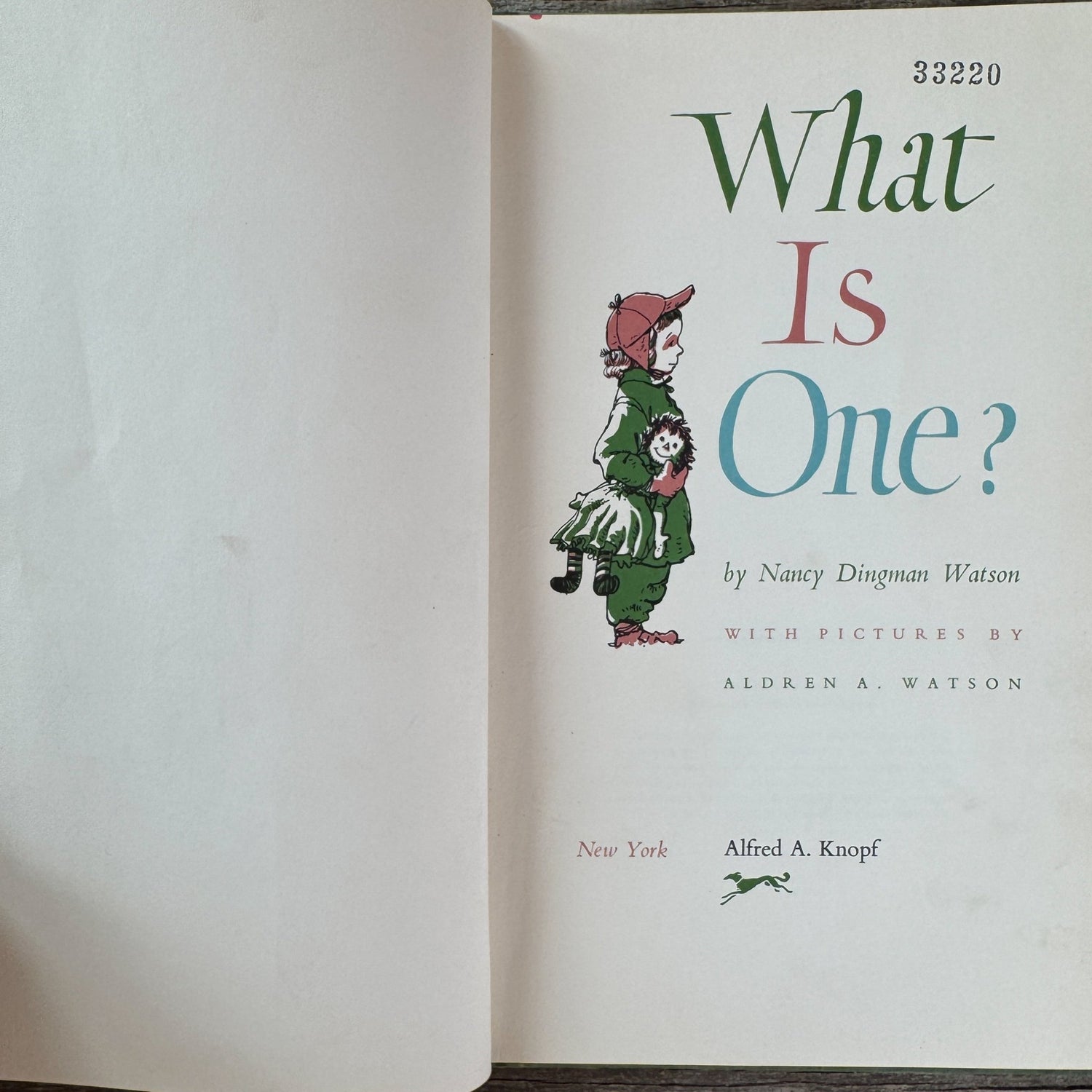 What Is One?, Nancy Dingman Watson, 1954 - Pretty Old Books