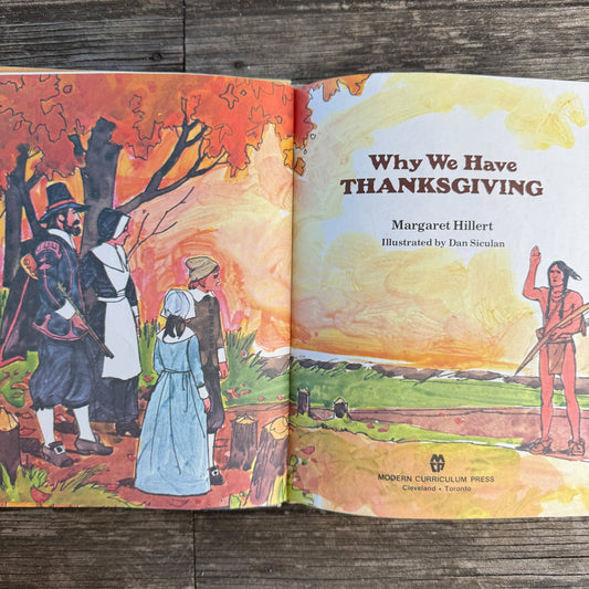 Why We Have Thanksgiving, Margaret Hillert, 1982 - Pretty Old Books