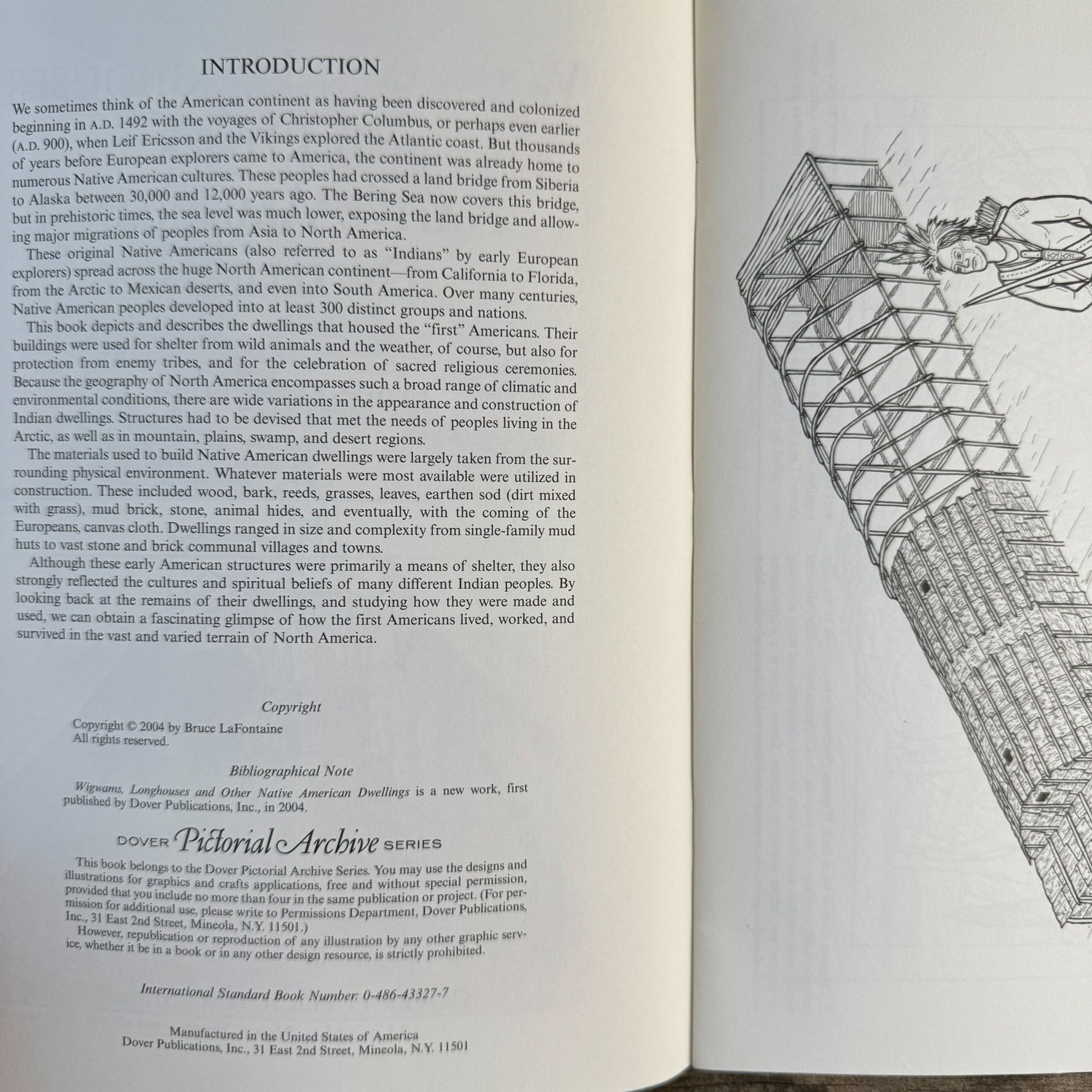 Wigwams, Longhouses and Other Native American Dwellings, Dover, 2004 - Pretty Old Books