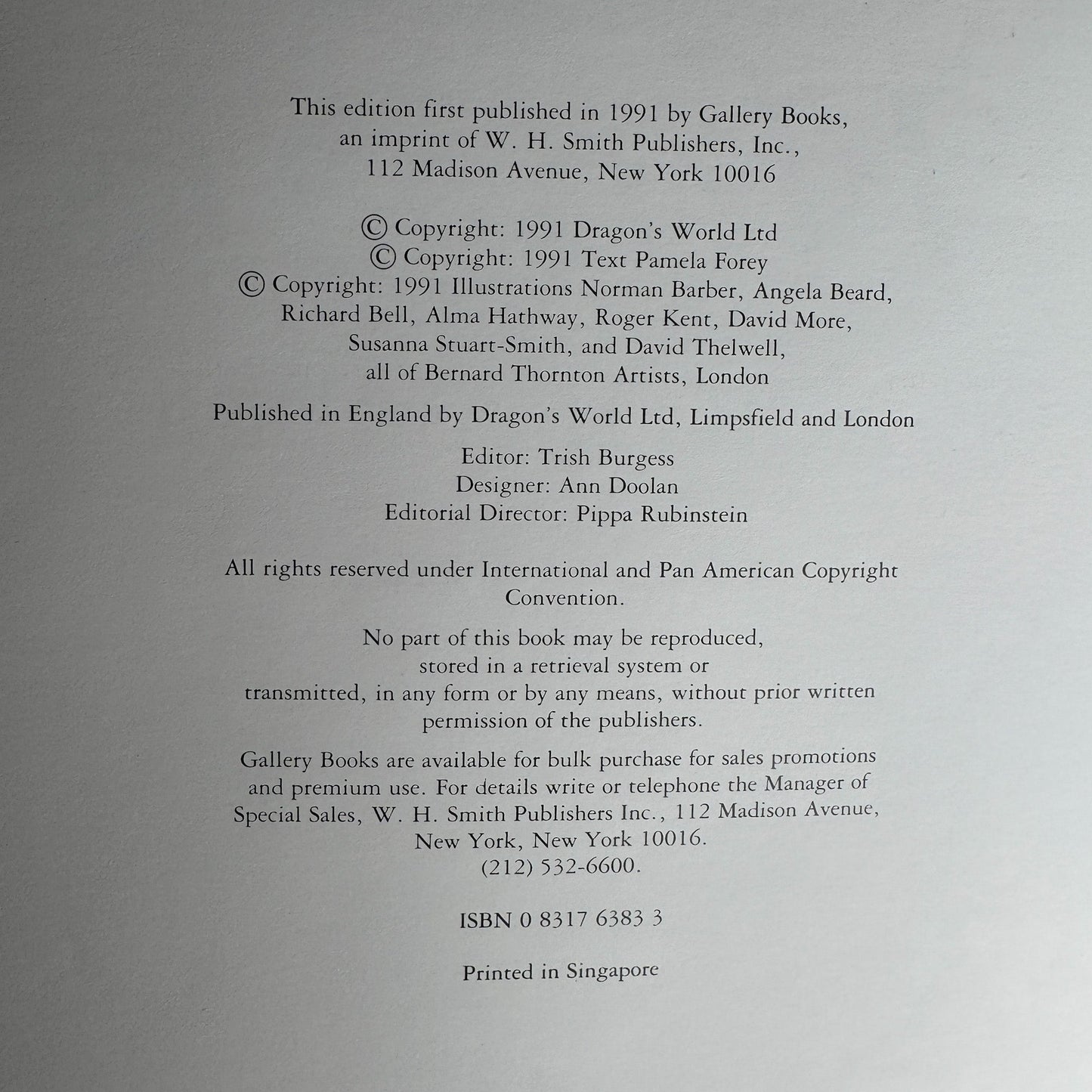 Wild Flowers of North America by Pamela Forey, 1991 Hardcover - Pretty Old Books