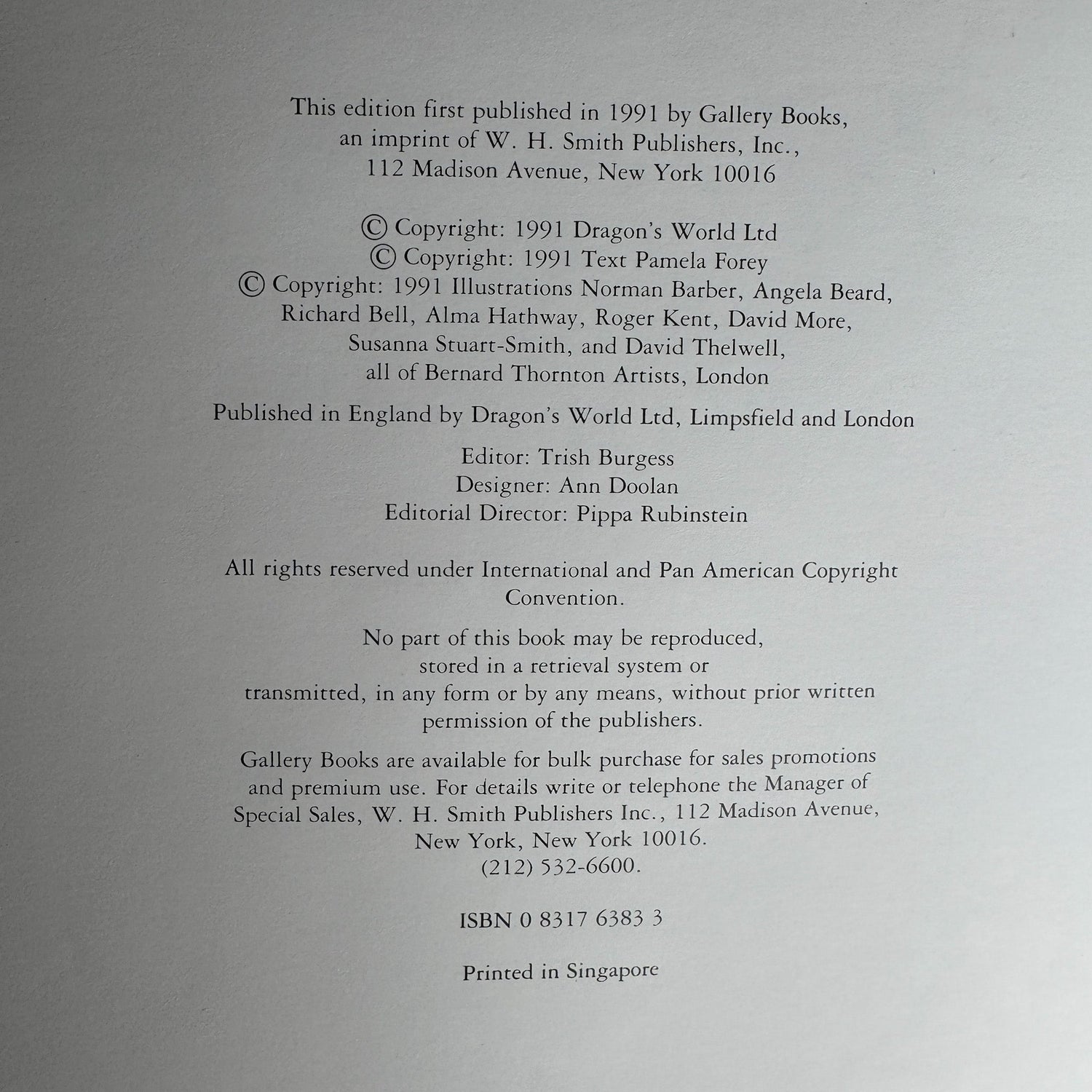 Wild Flowers of North America by Pamela Forey, 1991 Hardcover - Pretty Old Books