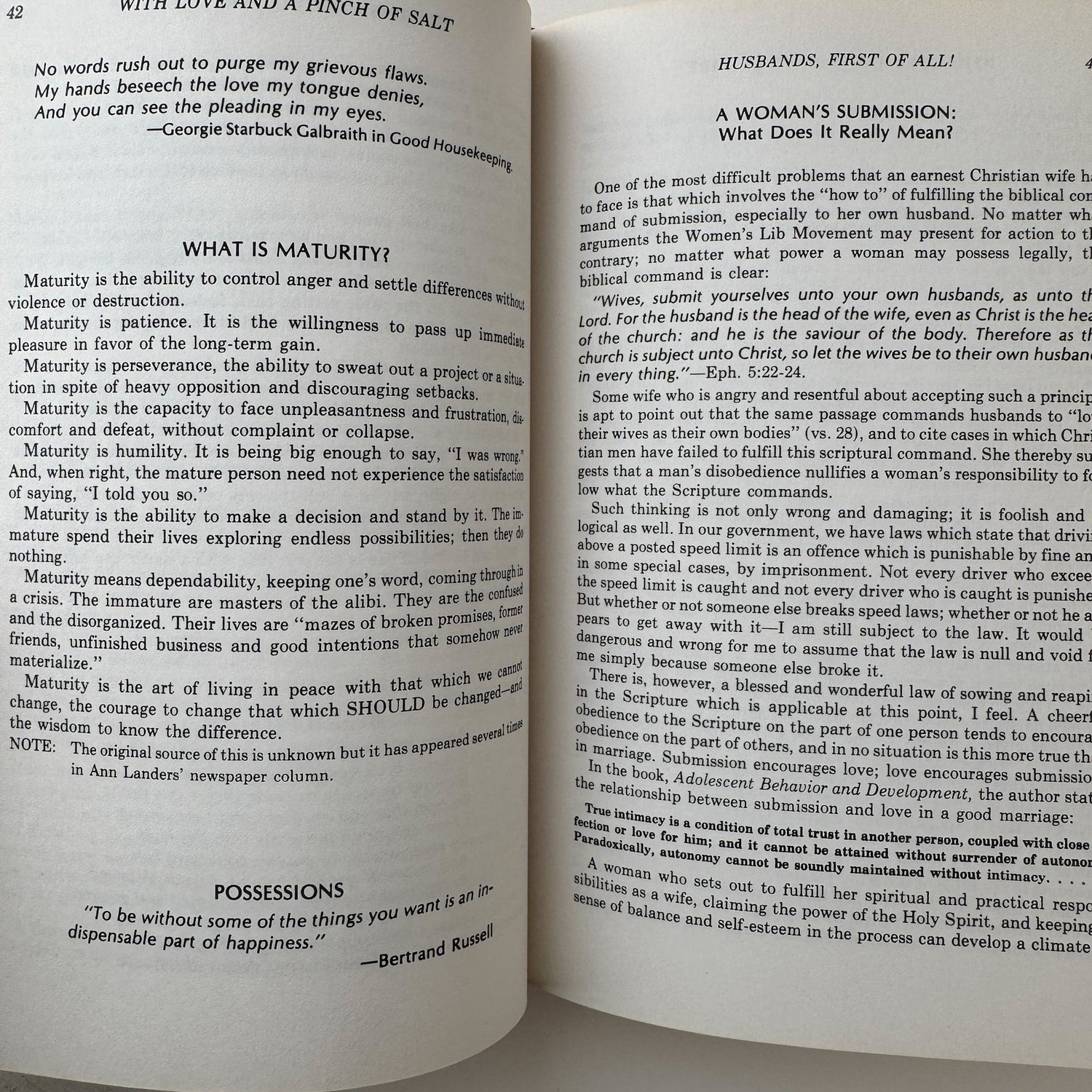 With Love...and a Pinch of Salt, Homemaker Guide, 1977 - Pretty Old Books