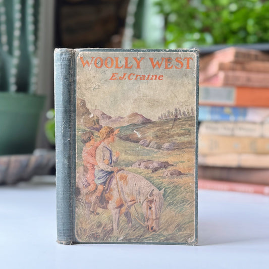 Woolly West, E.J. Craine, 1929 Children's Book - Pretty Old Books