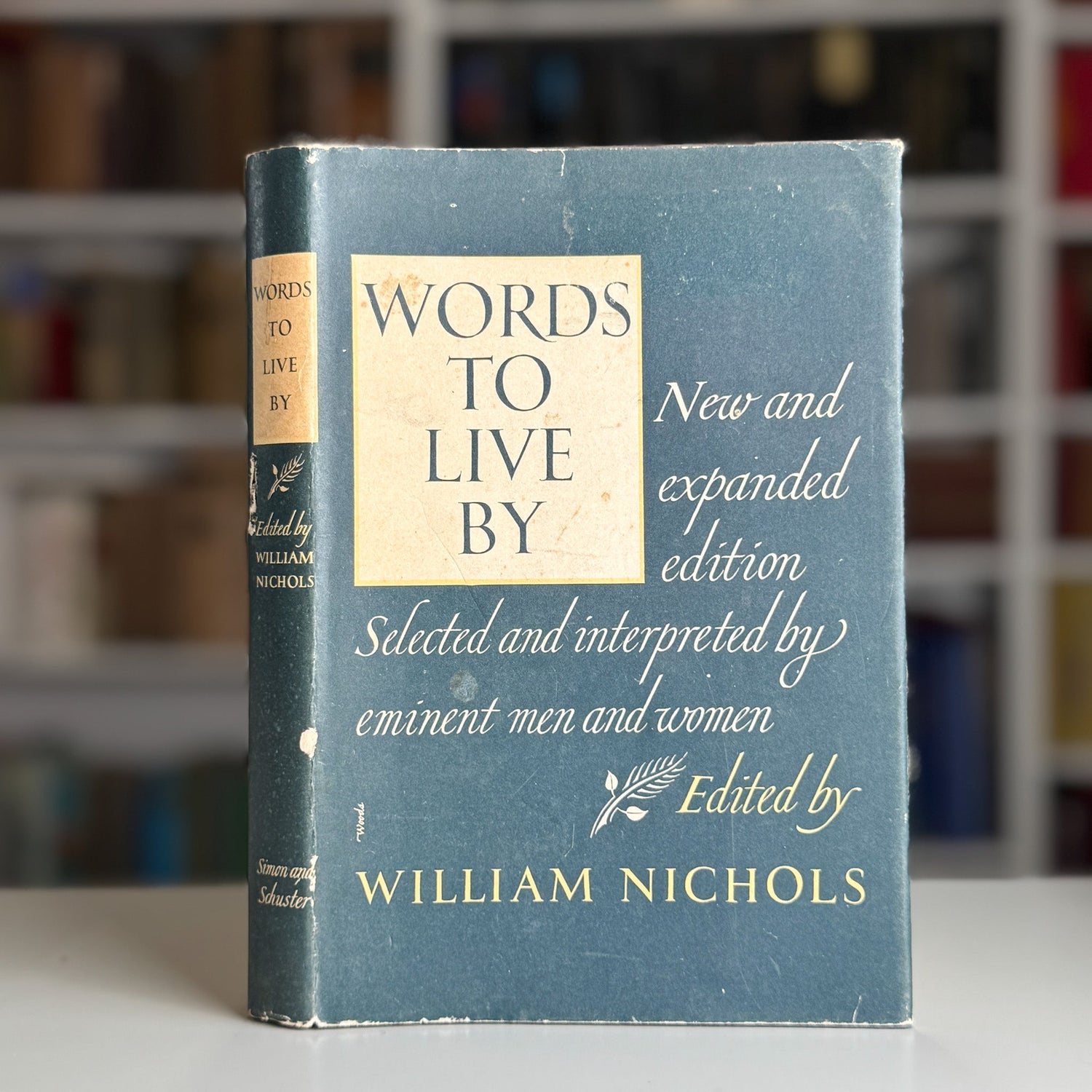 Words to Live By, 1949 Self Help Inspirational Hardcover - Pretty Old Books