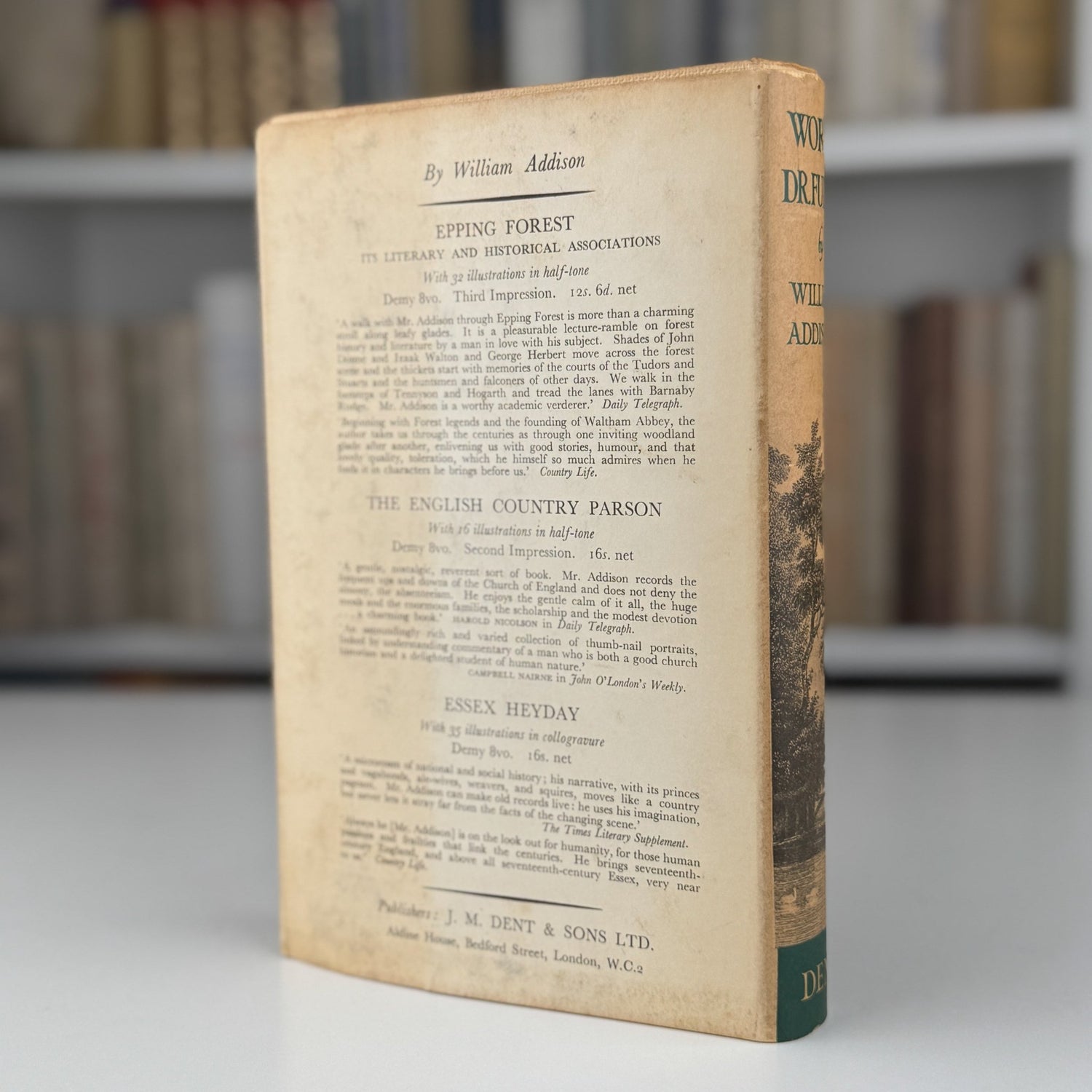 Worthy Dr. Fuller, William Addison, 1951, Biography, Victorian England - Pretty Old Books