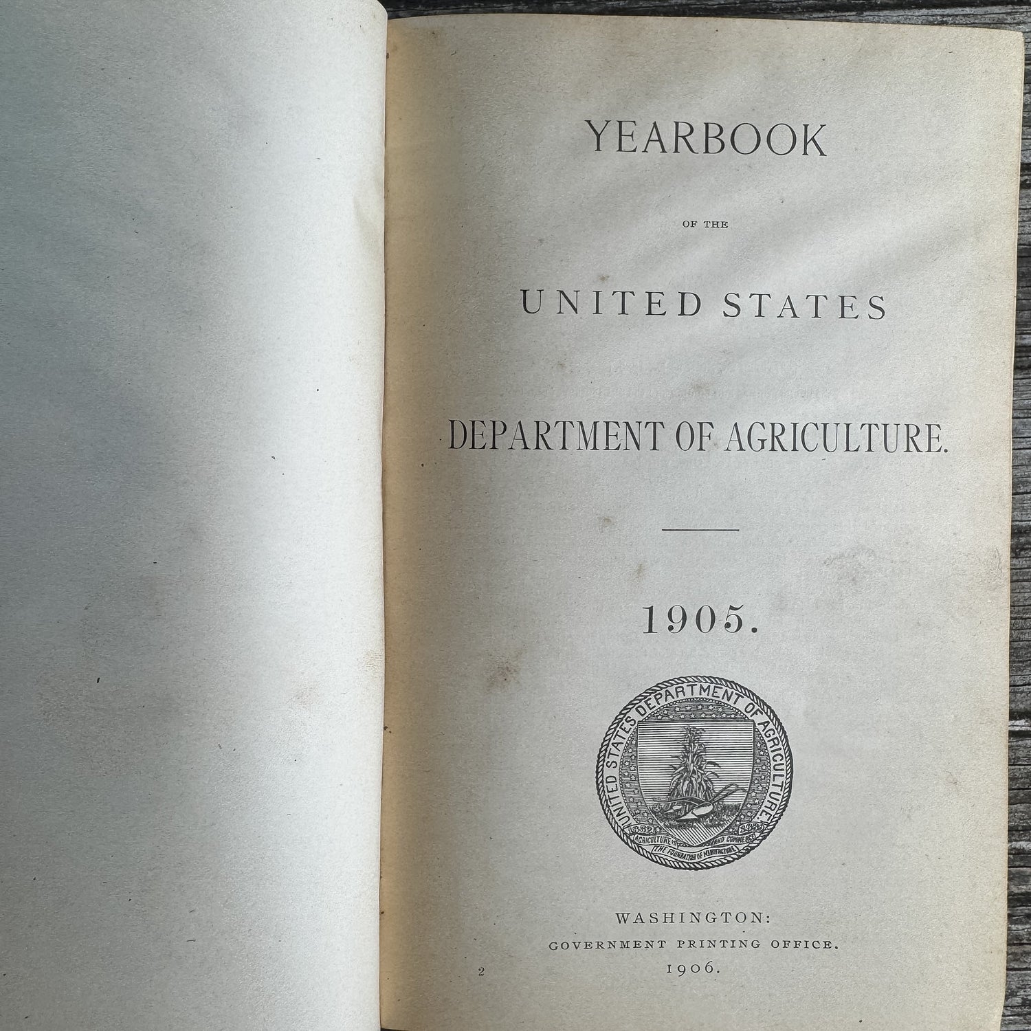 Yearbook of Agriculture 1905, U.S. Department of Agriculture, 1906 - Pretty Old Books