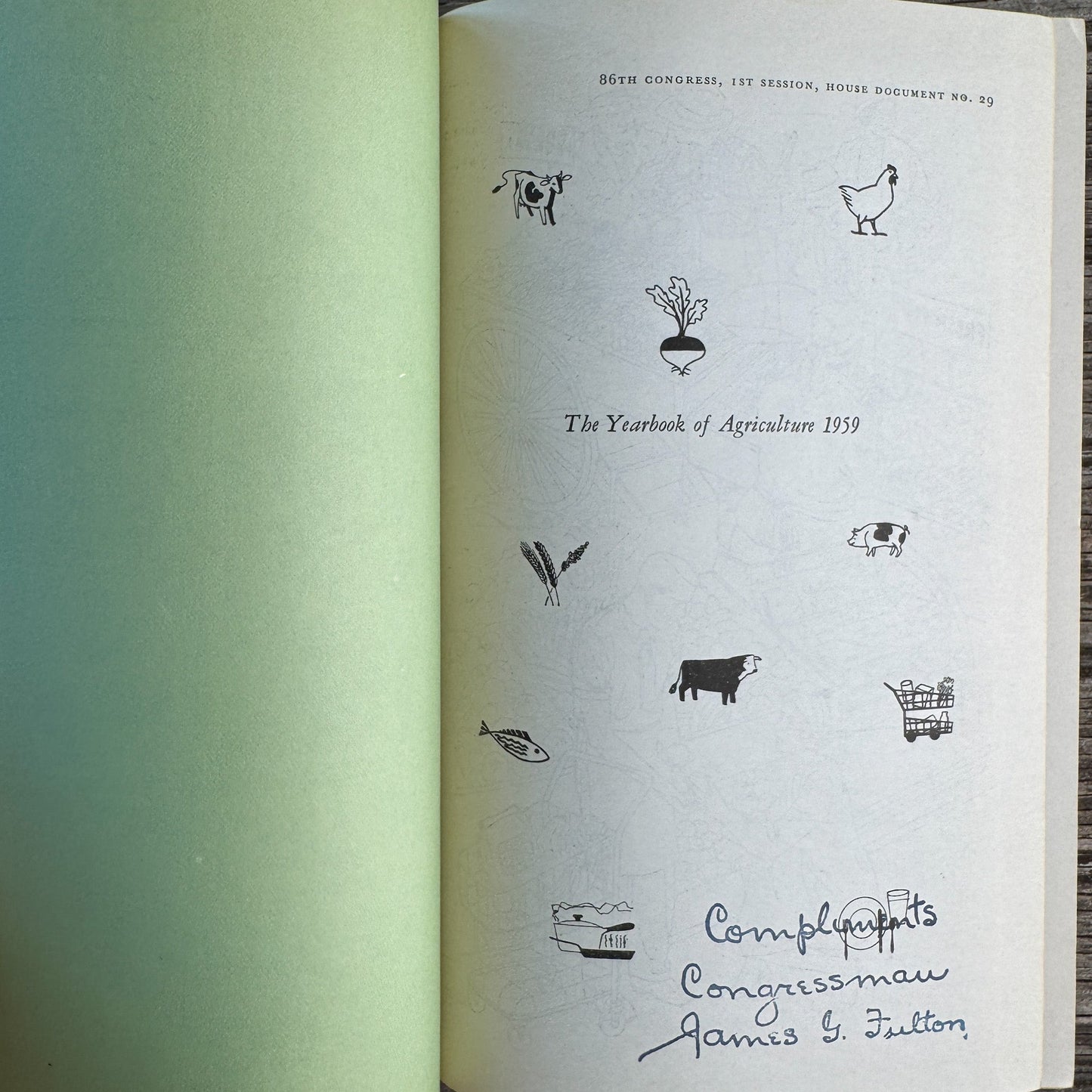 Yearbook of Agriculture 1959: Food, USDA, 1959 - Pretty Old Books