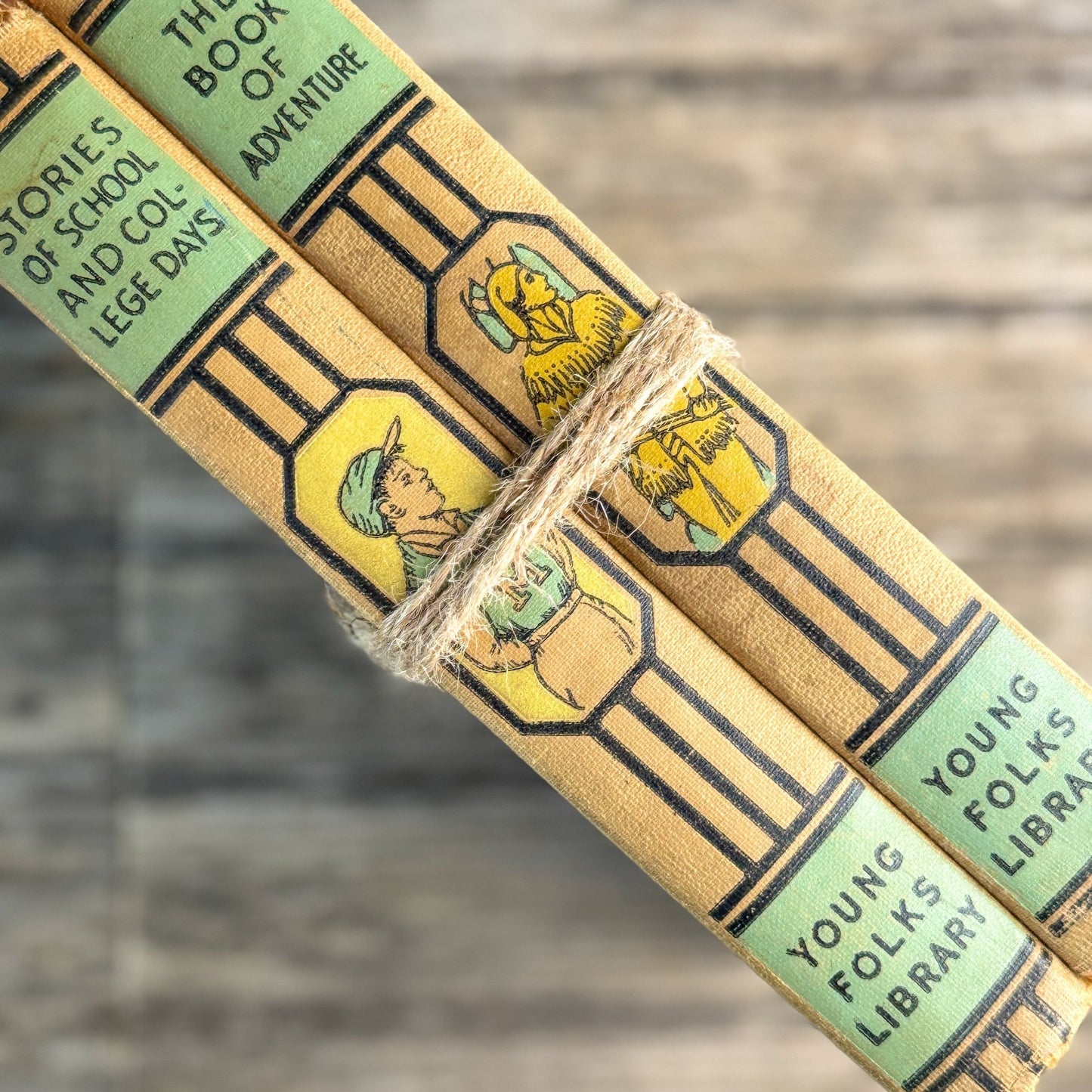 Young Folks Library, Two Volumes, Thomas Bailey Aldrich, 1952 - Pretty Old Books