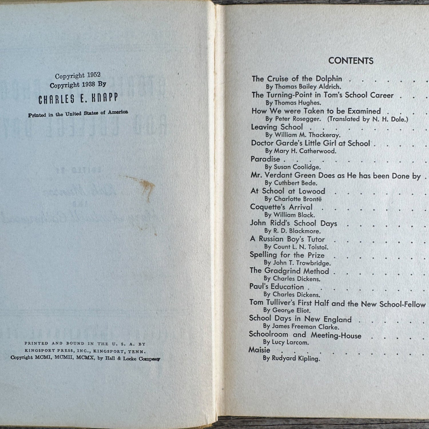 Young Folks Library, Two Volumes, Thomas Bailey Aldrich, 1952 - Pretty Old Books