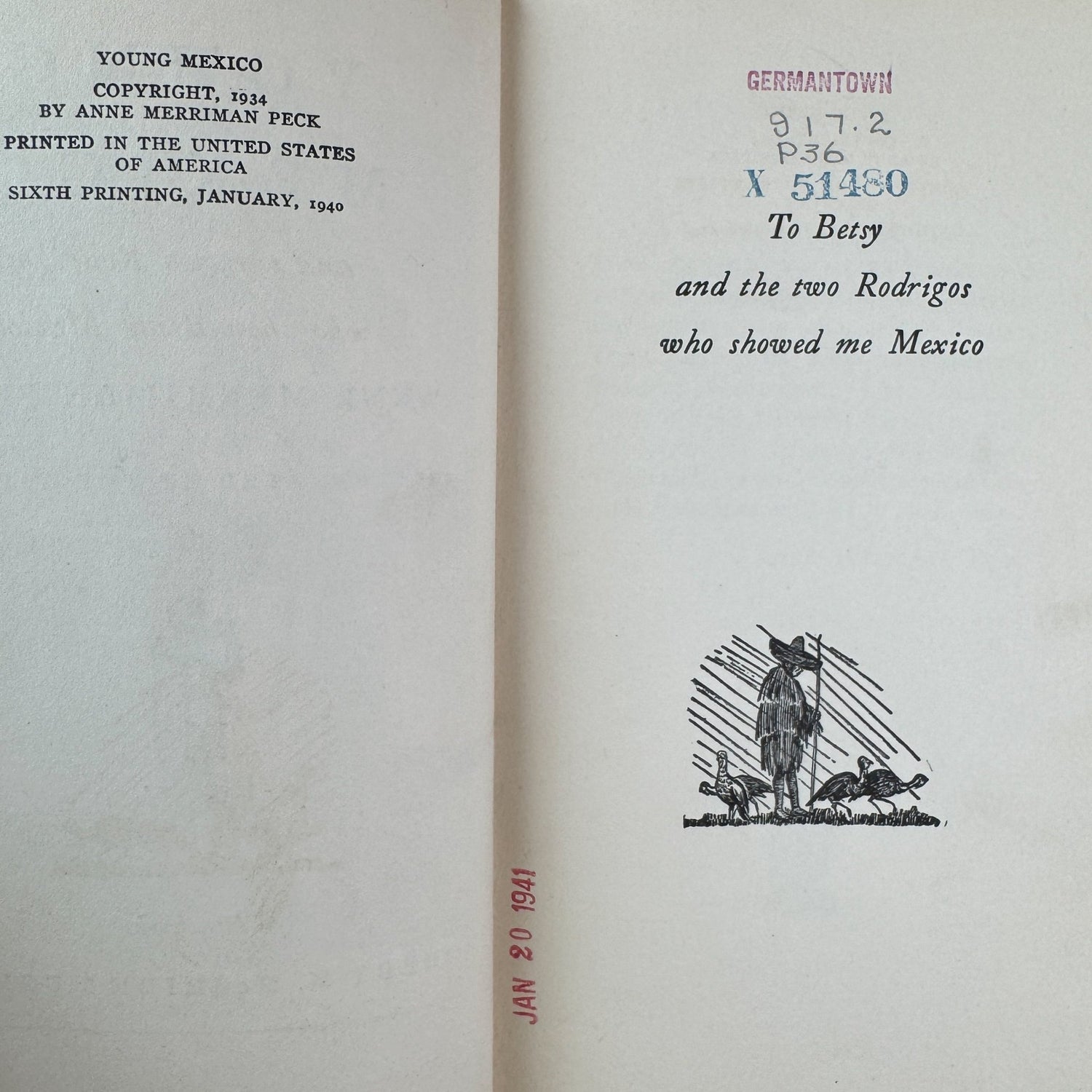 Young Mexico, Anne Merriman Peck, 1940 - Pretty Old Books