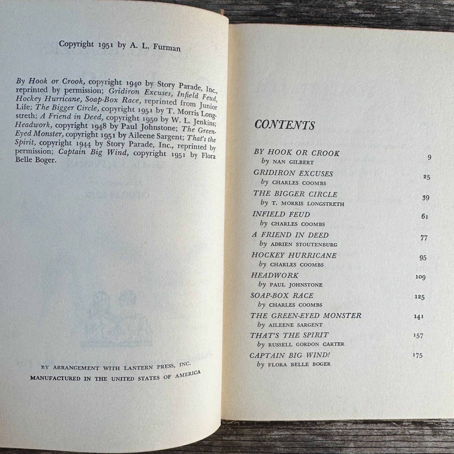 Young Readers Outdoor Sports Stories, 1951 - Pretty Old Books